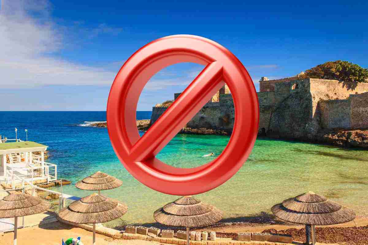 divieto spiagge Puglia